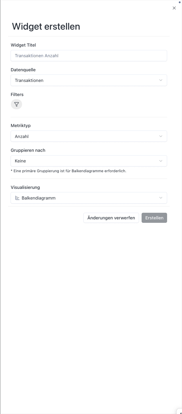 Custom widget creation
